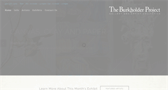 Desktop Screenshot of burkholderproject.com
