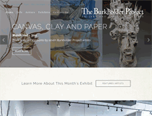Tablet Screenshot of burkholderproject.com